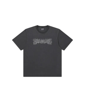 BLACK METAL LOGO TEE WASHED
