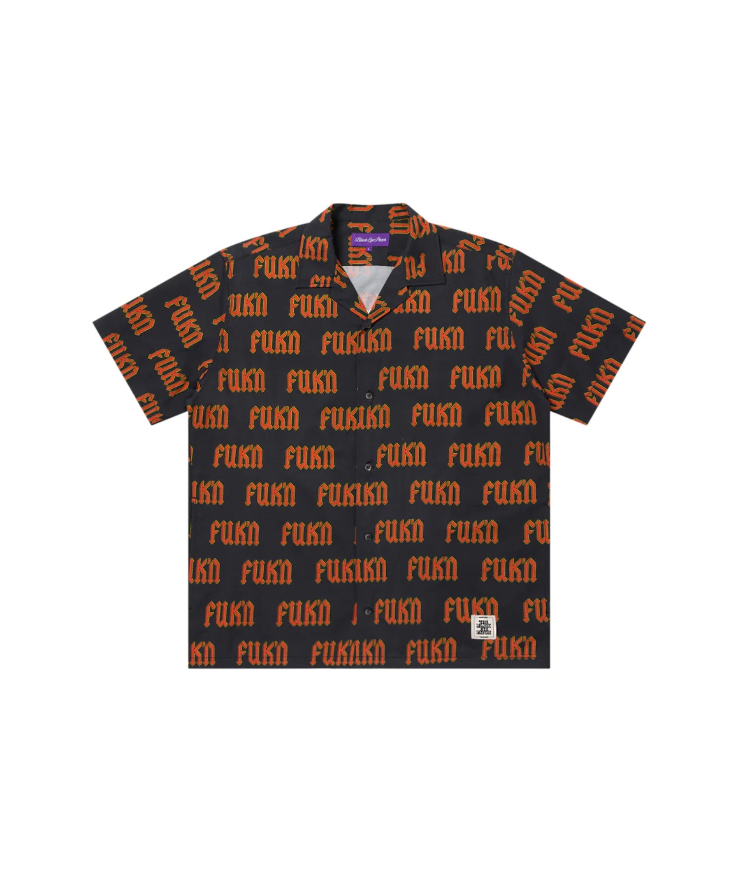 FUK’N PATTERNED OPEN COLLARED S/S SHIRT