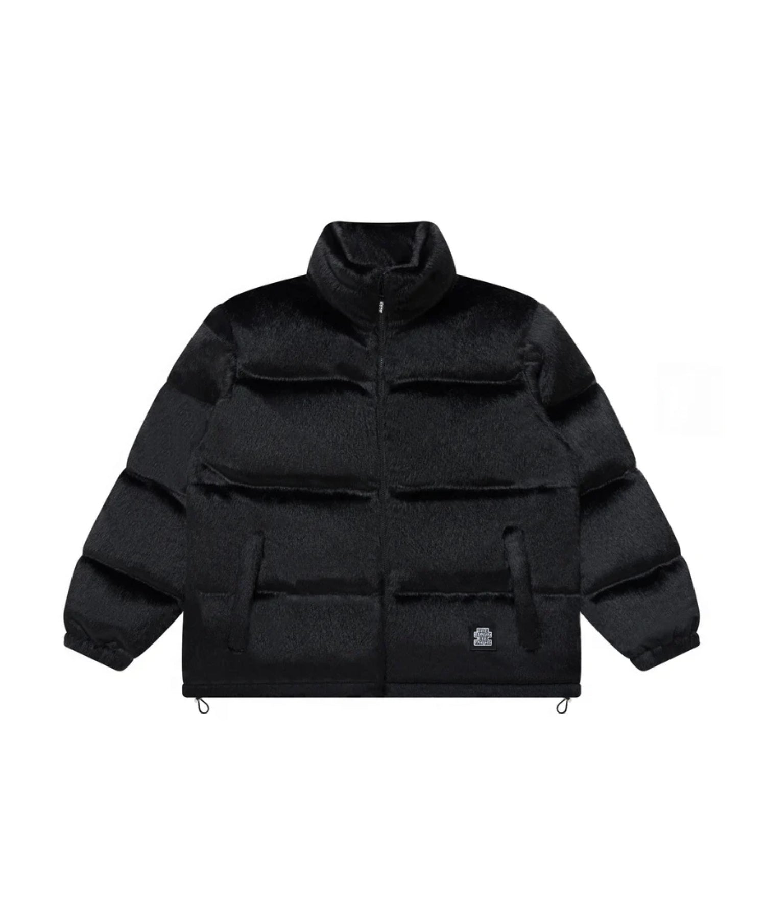 OG LABEL FAUX FUR DOWN JACKET