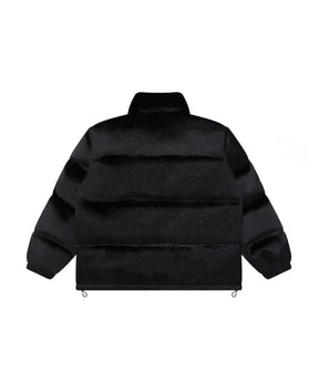 OG LABEL FAUX FUR DOWN JACKET