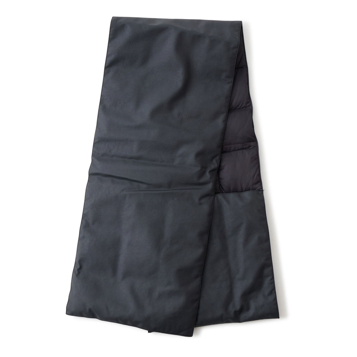 WM x TAION SYNTHETIC LEATHER DOWN MUFFLER - White