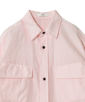 SILK LINEN POPLIN | JUNGLE FATIGUE SHIRT