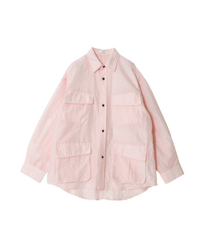 SILK LINEN POPLIN | JUNGLE FATIGUE SHIRT