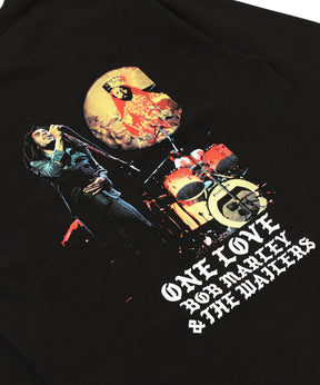 Bob Marley / Crew Neck Long Sleeve T-Shirt (Type-1)