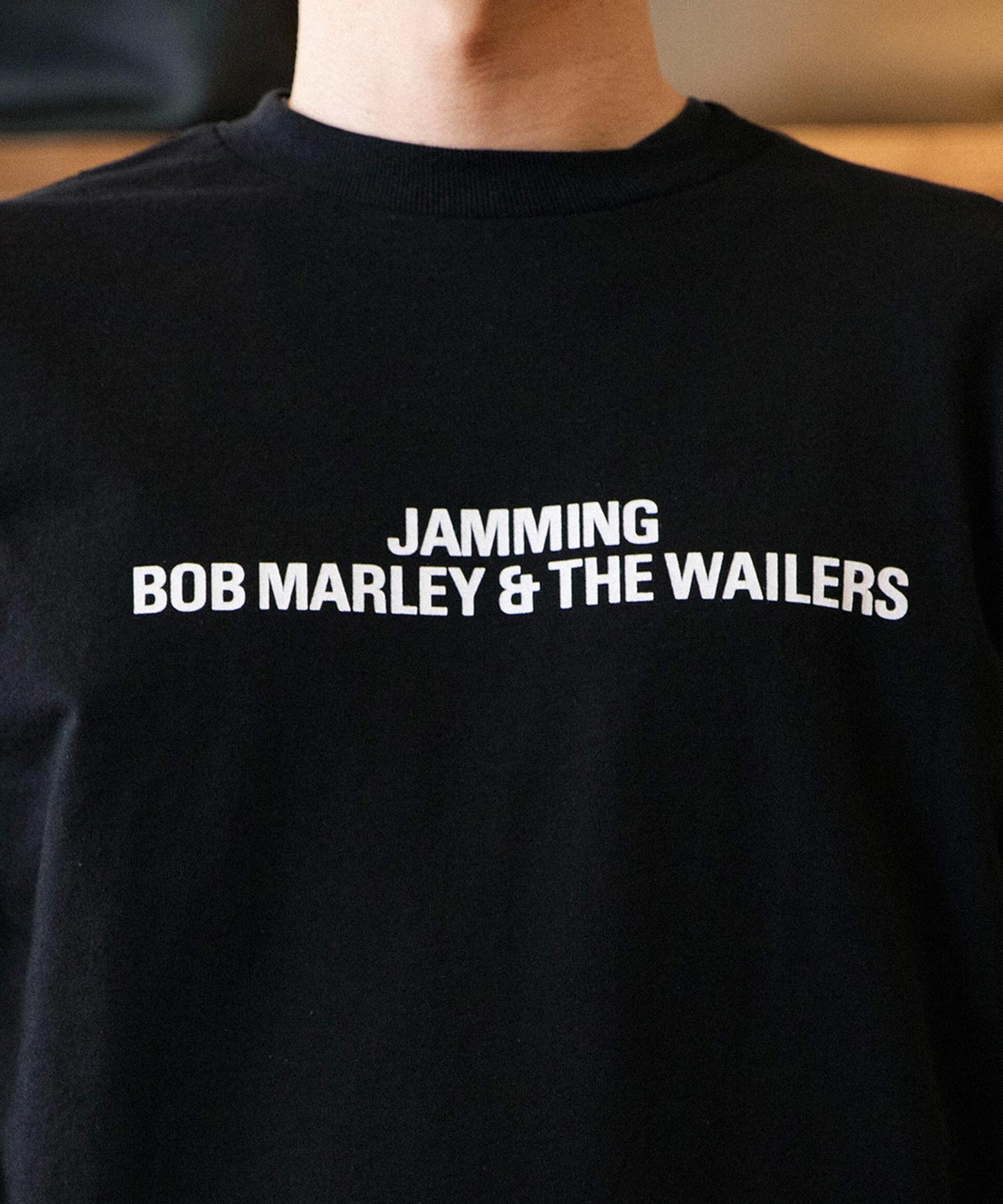 Bob Marley / Crew Neck Long Sleeve T-Shirt (Type-2)