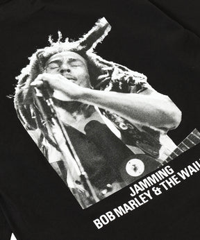 Bob Marley / Crew Neck Long Sleeve T-Shirt (Type-2)