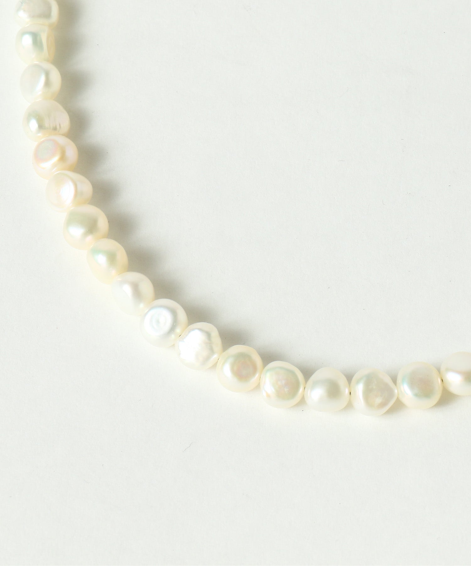 SNAKE CHAIN PEARL HALF NECKLACE