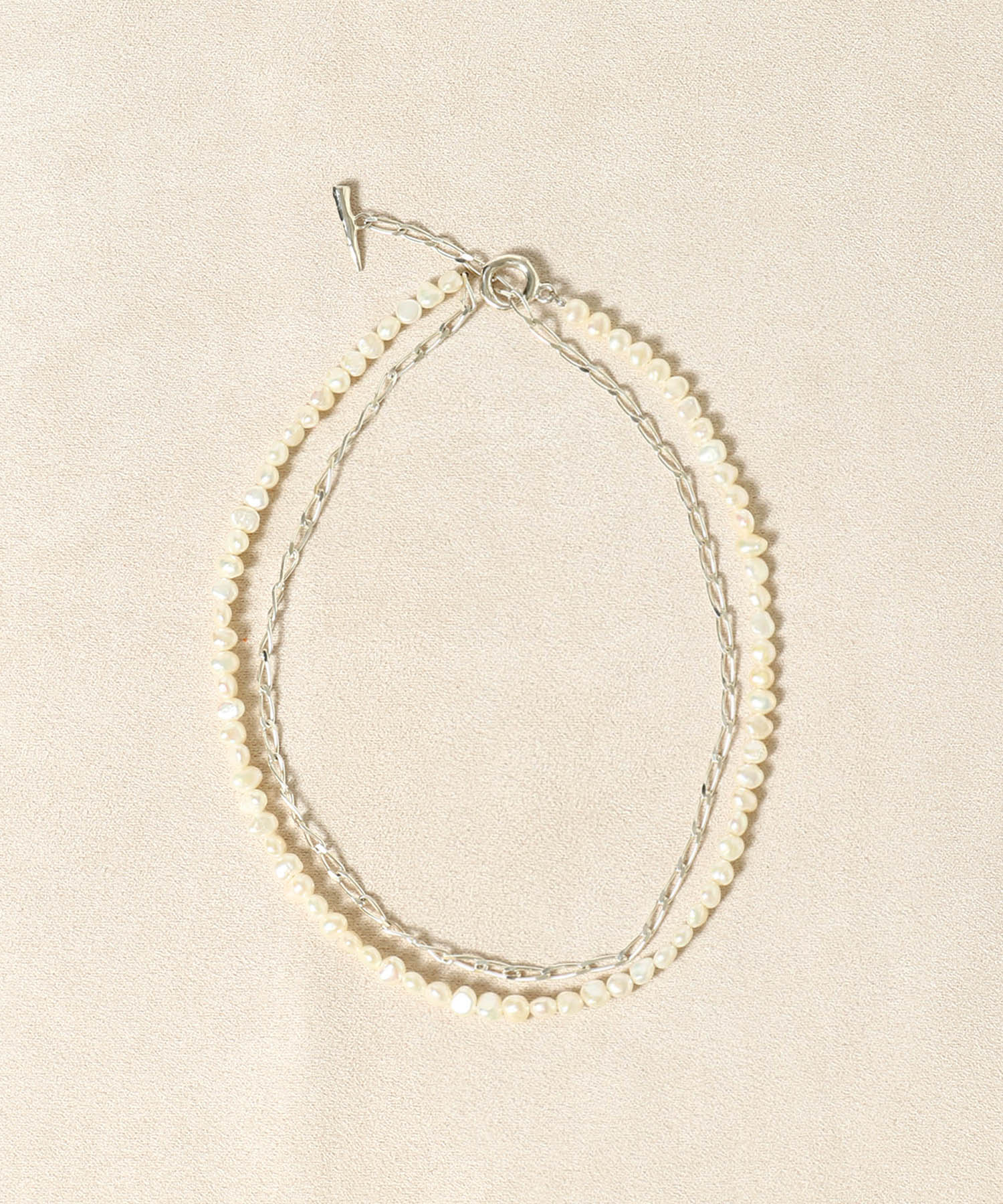 BAROQUE PEARL CHAIN 3WAY NECKLACE