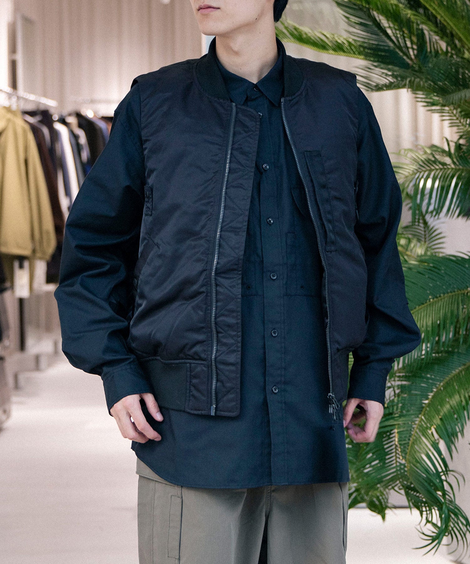 TECH 2WAY MA-1 DOWN JACKET