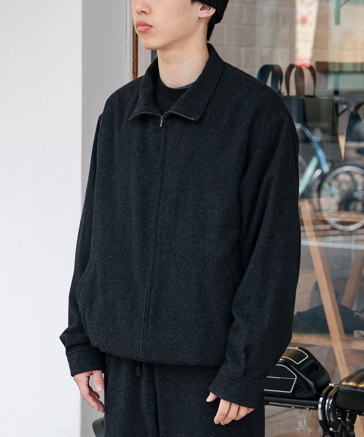 カシミヤ トラックジャケット