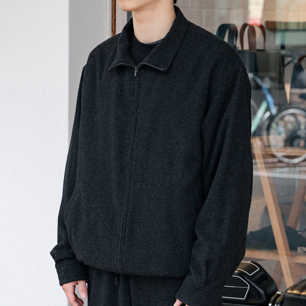 カシミヤ トラックジャケット - COMOLI (コモリ) - outer (アウター