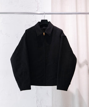 モールスキン ジップショートジャケット