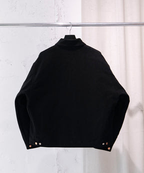 モールスキン ジップショートジャケット