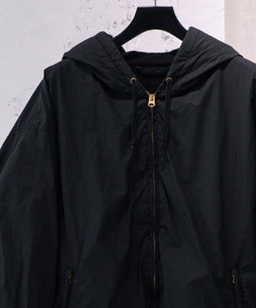 コットンナイロン ジップパーカ