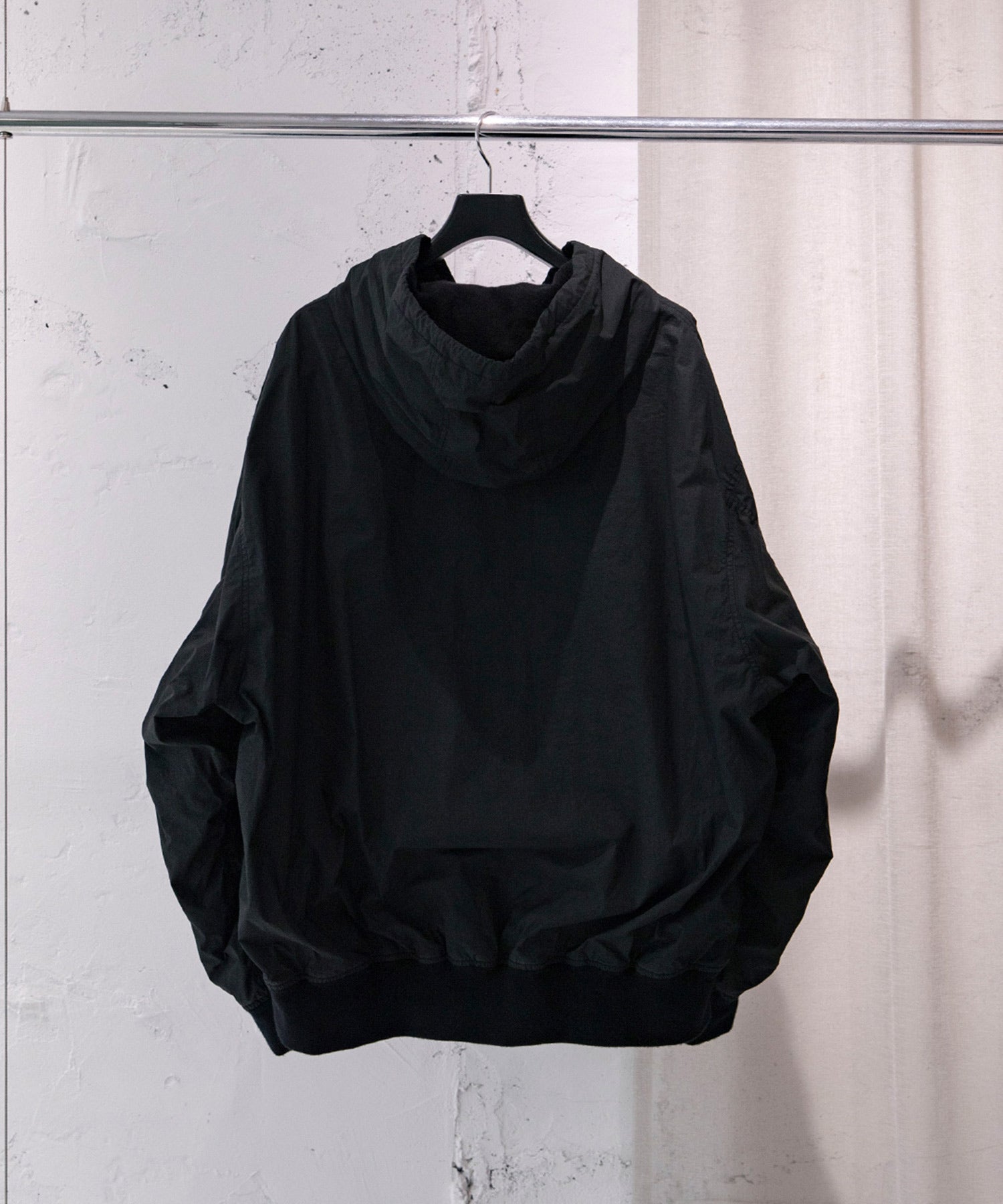 コットンナイロン ジップパーカ