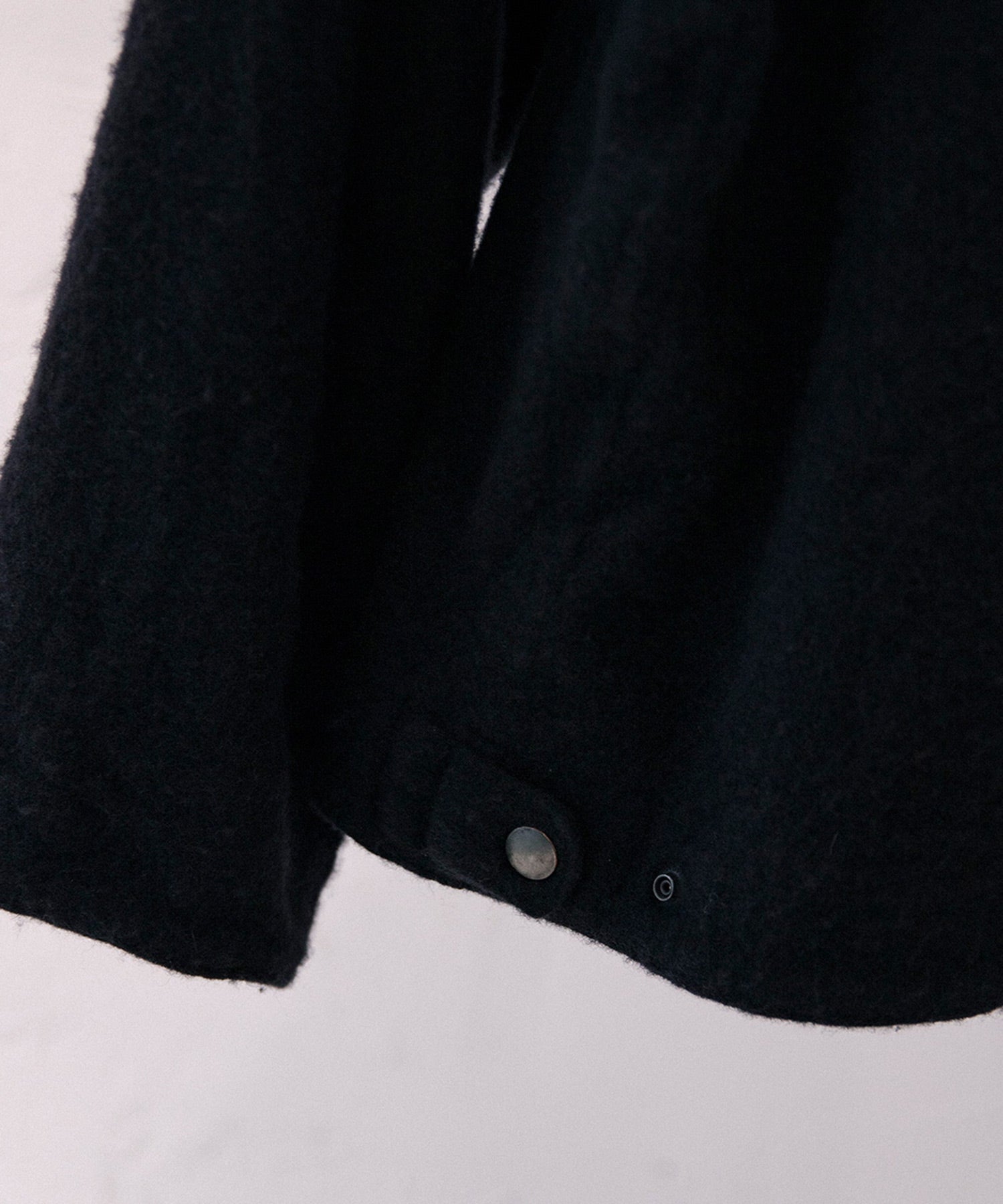 縮絨ウール ジップショートジャケット