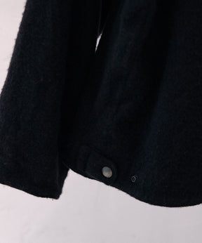 縮絨ウール ジップショートジャケット