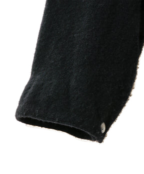 縮絨ウール ジップショートジャケット