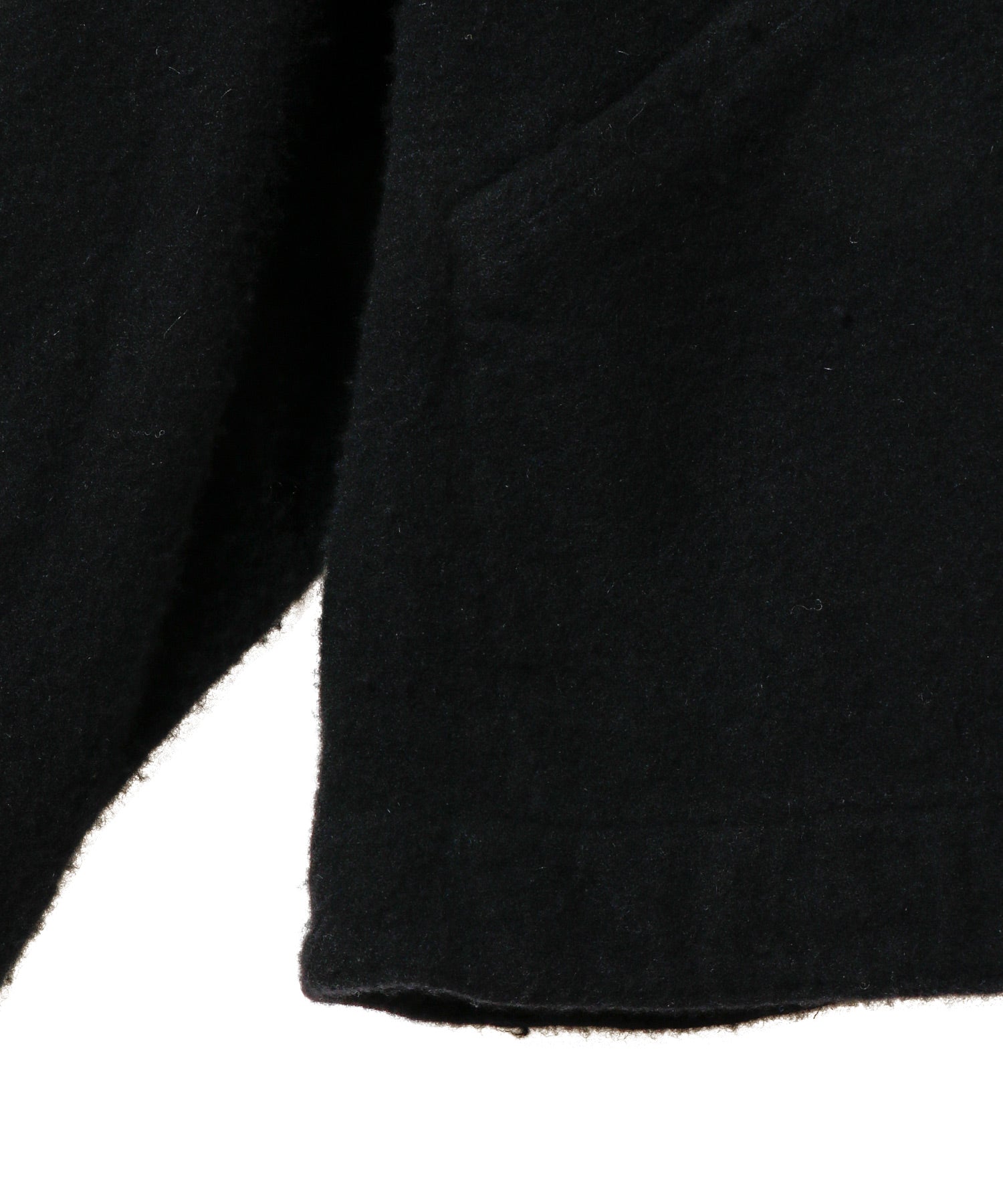 縮絨ウール ジップショートジャケット