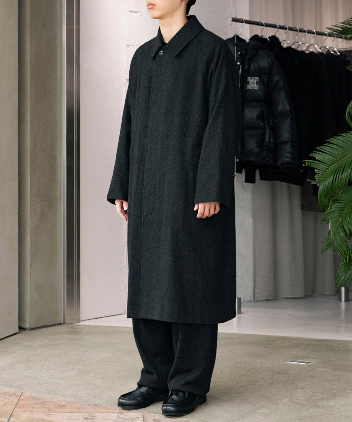 カシミヤ バルカラーコート