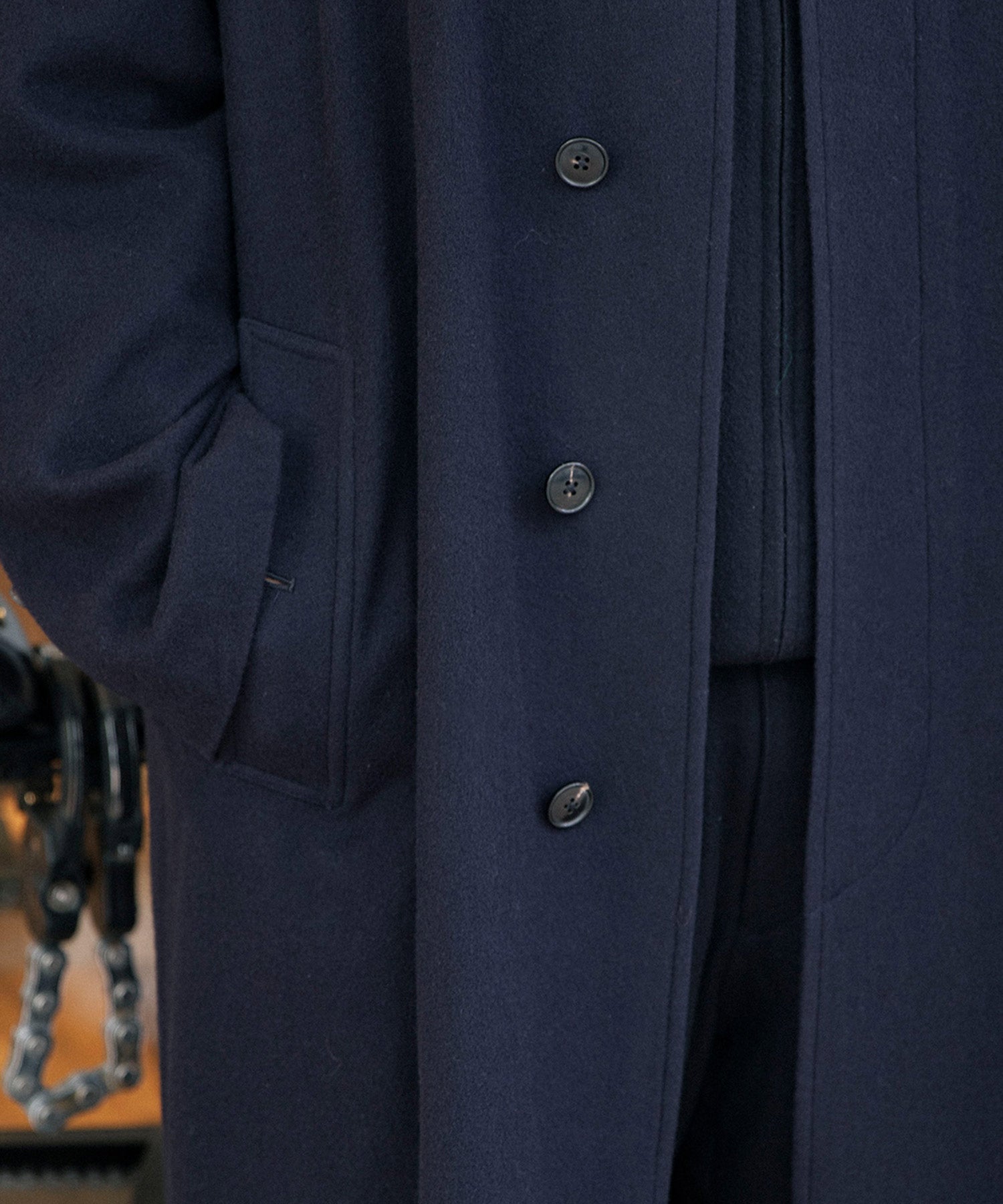 カシミヤ バルカラーコート - COMOLI (コモリ) - outer (アウター