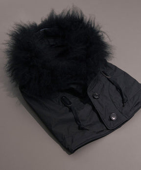 コットンナイロン ミリタリーフーデッドコート