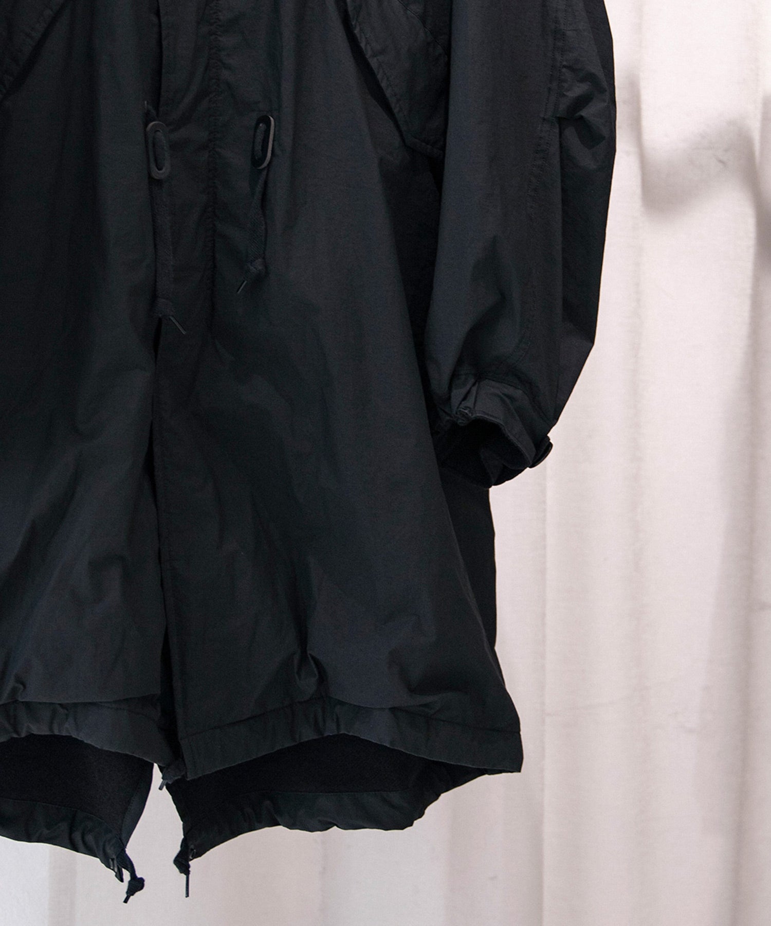 コットンナイロン ミリタリーフーデッドコート