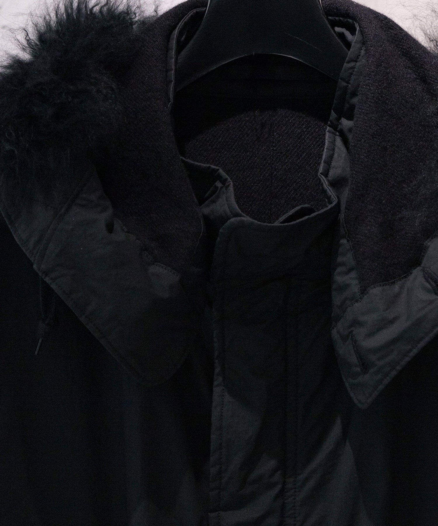 コットンナイロン ミリタリーフーデッドコート