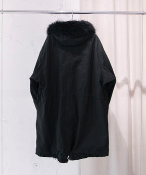 コットンナイロン ミリタリーフーデッドコート