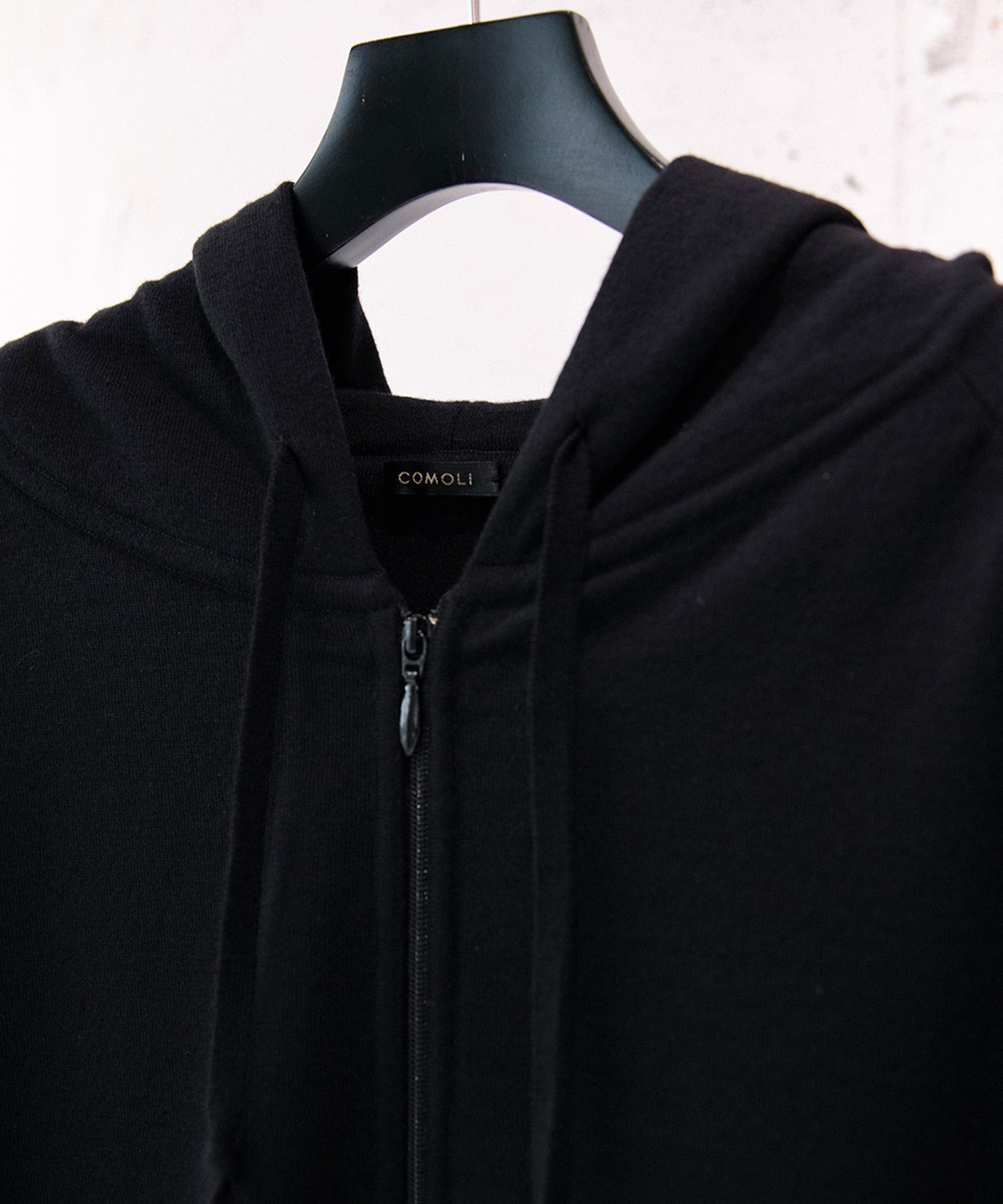 ウールニット ジップパーカ