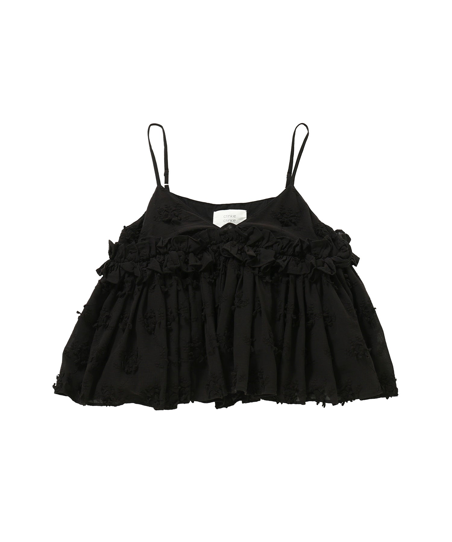 3D embroidery camisole - crinkle crinkle crinkle (クリンクル