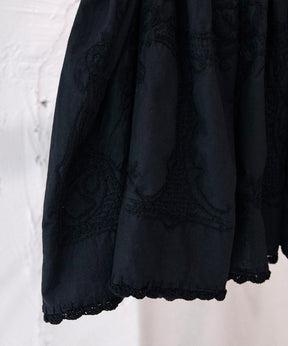 hand embroidery 2way mini skirt