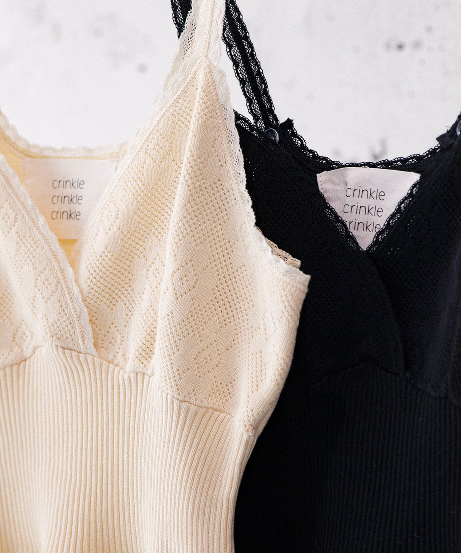 FLOWER JACQUARD KNIT CAMISOLE