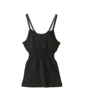 FLOWER JACQUARD KNIT CAMISOLE