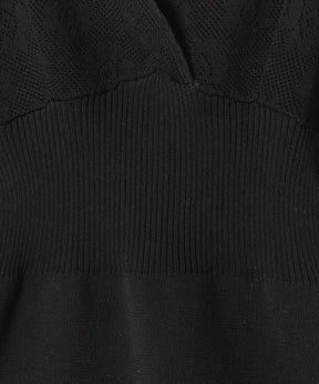 FLOWER JACQUARD KNIT CAMISOLE