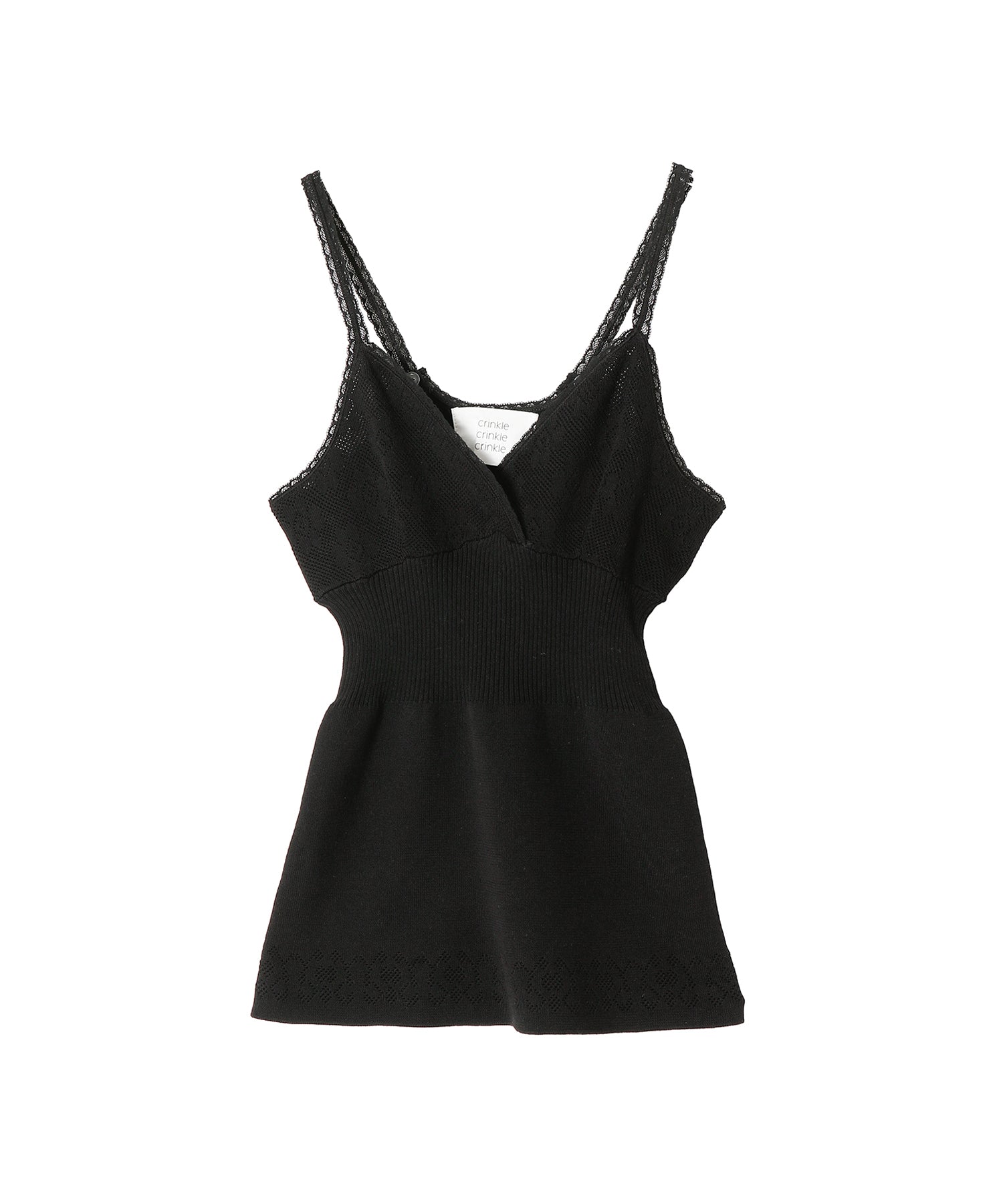 FLOWER JACQUARD KNIT CAMISOLE