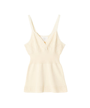 FLOWER JACQUARD KNIT CAMISOLE
