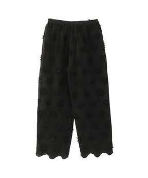 Sheer Cotton 3D Embroidery Easy Pants
