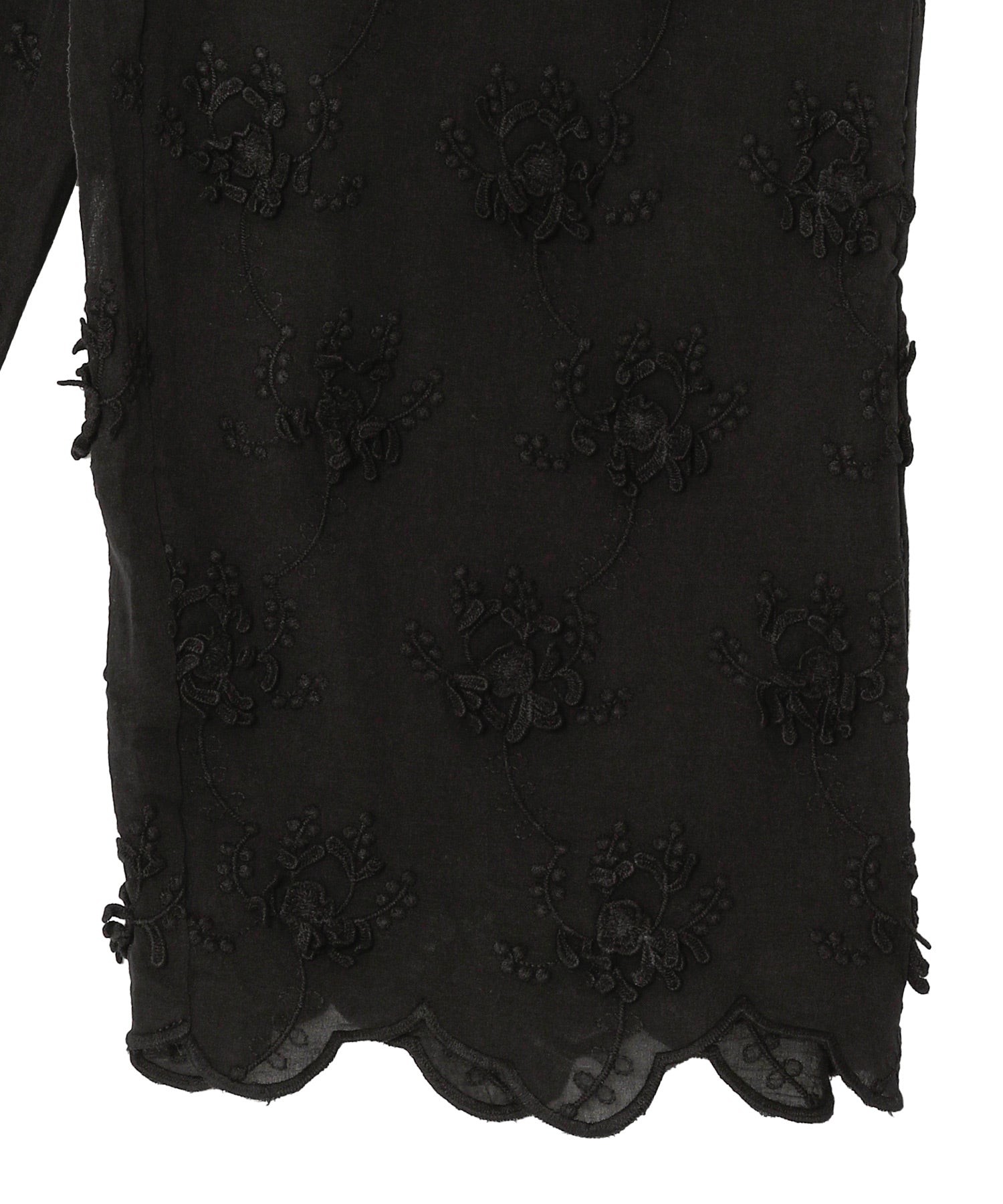 Sheer Cotton 3D Embroidery Easy Pants