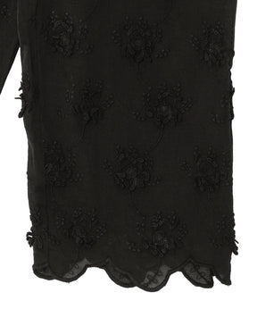 Sheer Cotton 3D Embroidery Easy Pants