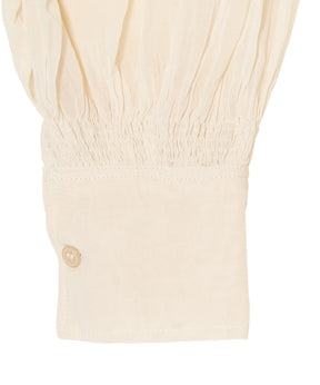 Back Embroidery Sheer Blouse