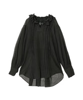 Back Embroidery Sheer Blouse