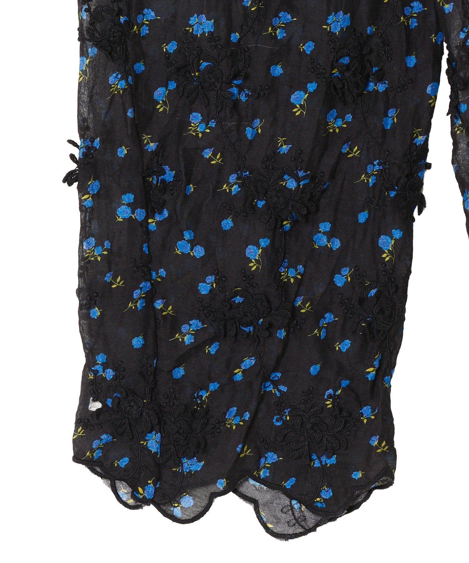 Sheer Flower Easy Pants