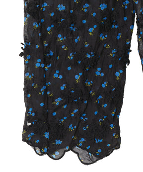 Sheer Flower Easy Pants
