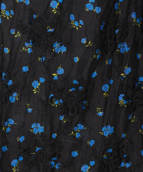 Sheer Flower Easy Pants