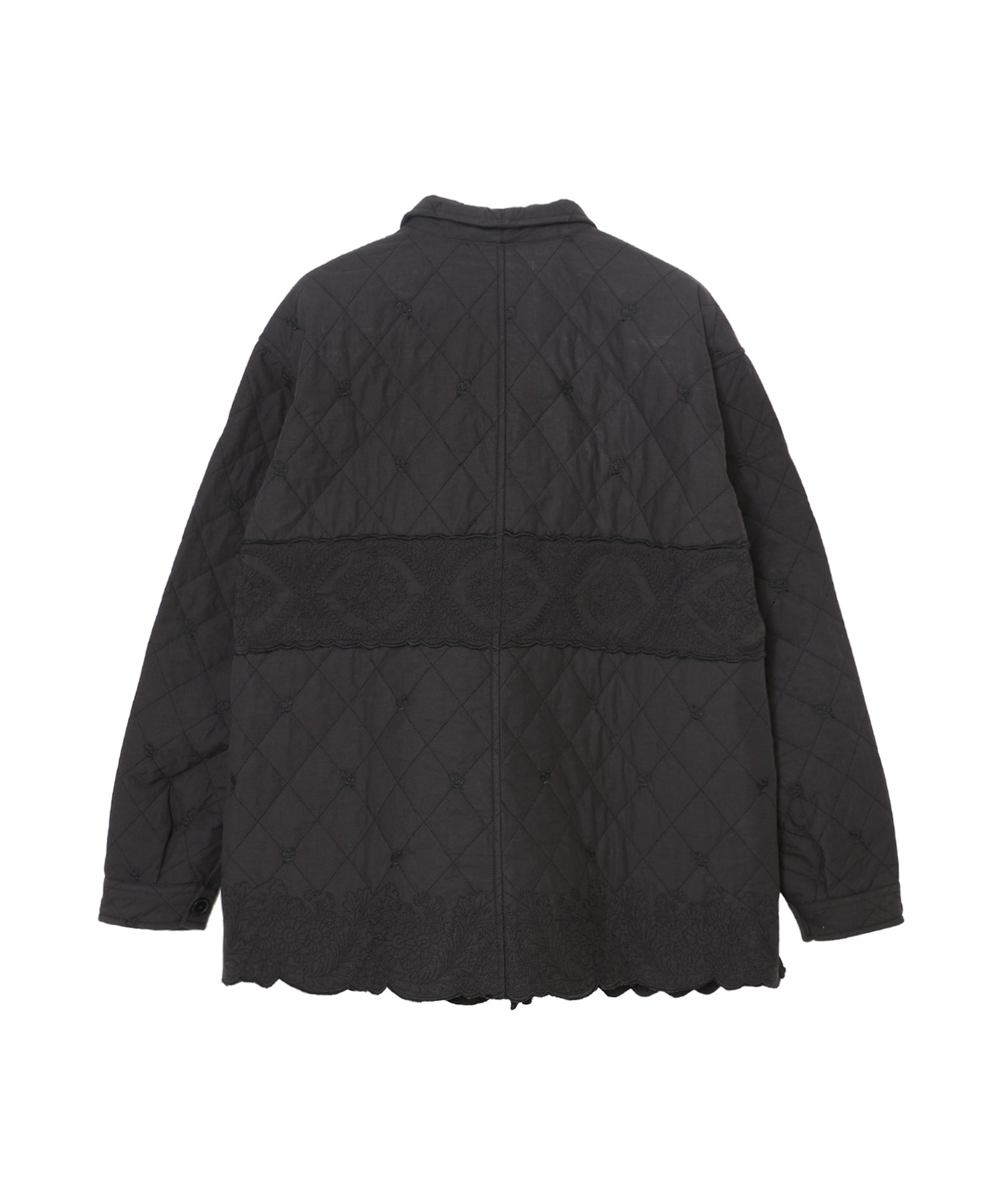 embroidery scallop jacket