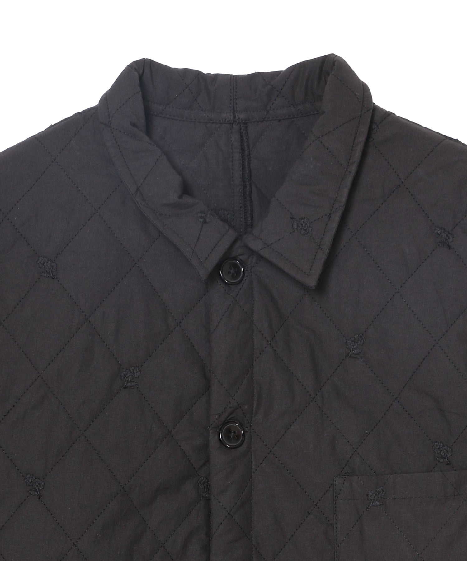 embroidery scallop jacket