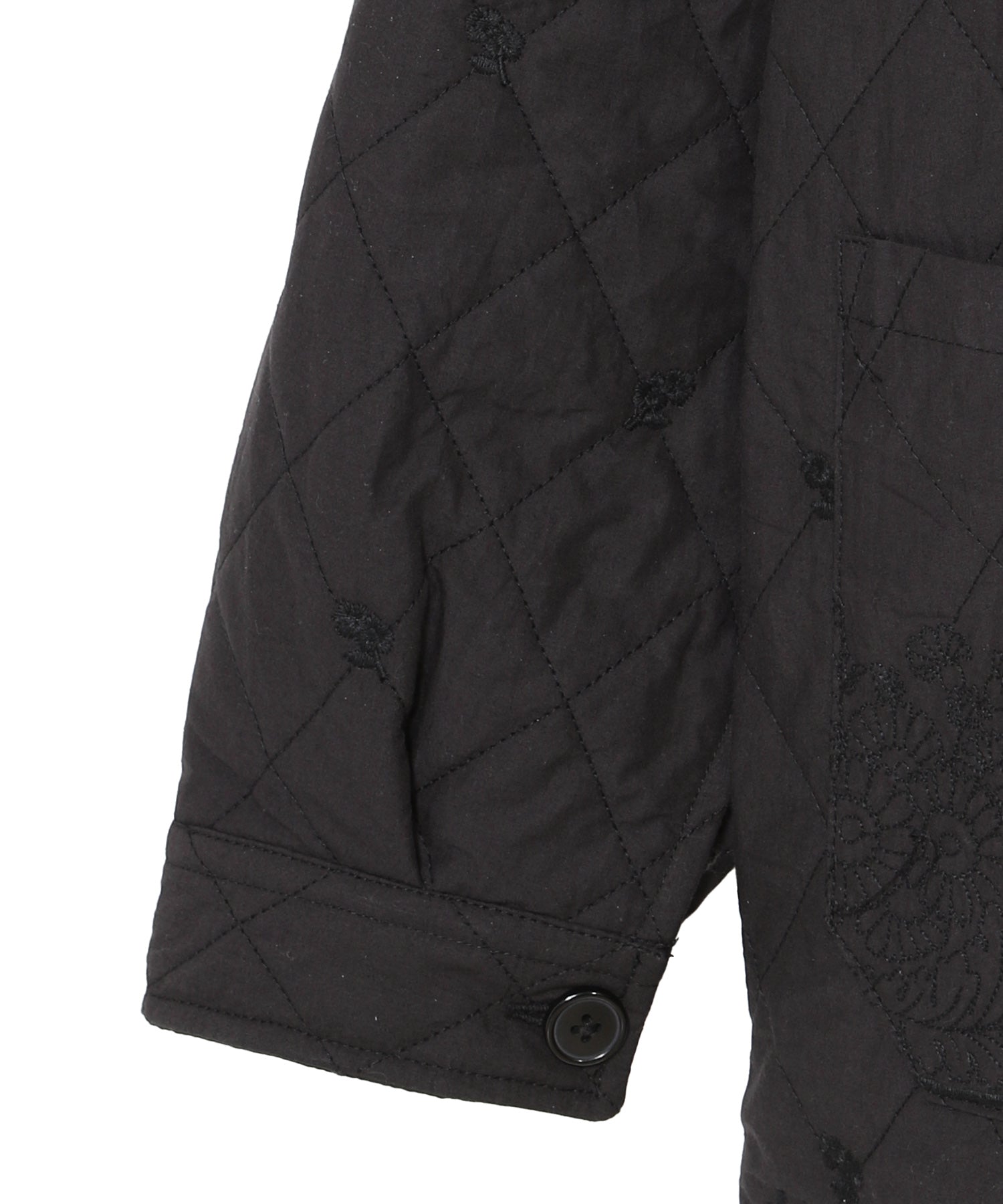 embroidery scallop jacket