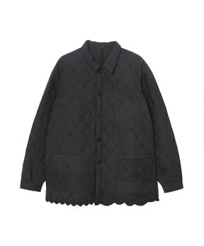embroidery scallop jacket