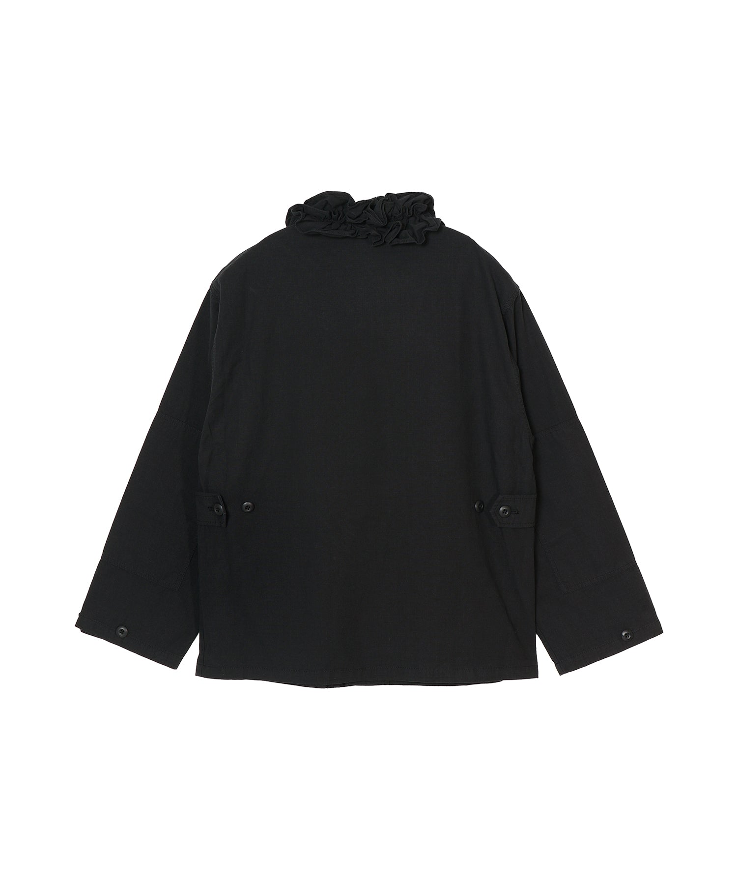 frill collar military jacket